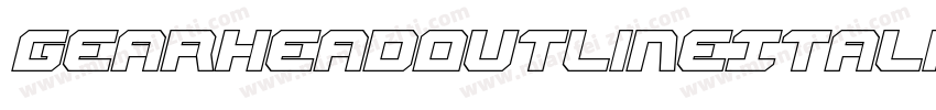 GearheadOutlineItalic-VZKx字体转换