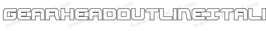 GearheadOutlineItalic-VZKx字体转换