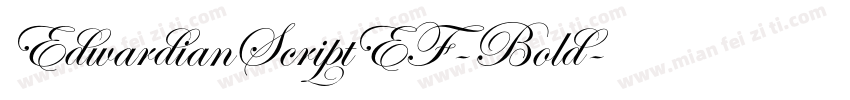 EdwardianScriptEF-Bold字体转换