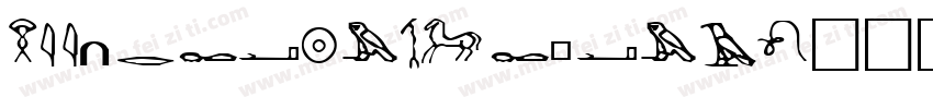 EgyptianOutline字体转换