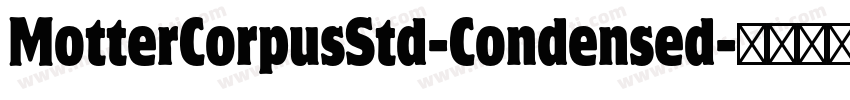 MotterCorpusStd-Condensed字体转换