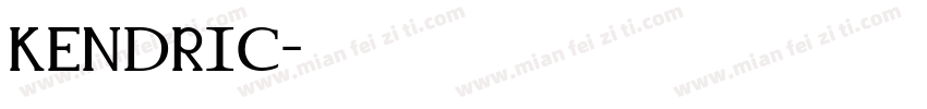 KENDRIC字体转换
