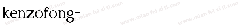 kenzofong字体转换