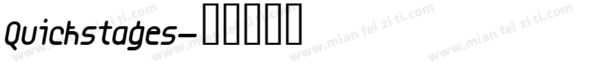 Quickstages字体转换
