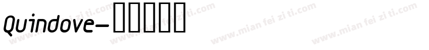 Quindove字体转换