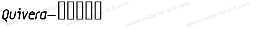 Quivera字体转换