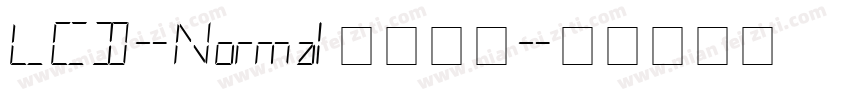 LCD-Normal字体下载字体转换