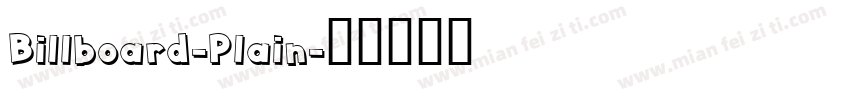 Billboard-Plain字体转换