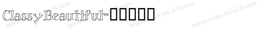 ClassyBeautiful字体转换