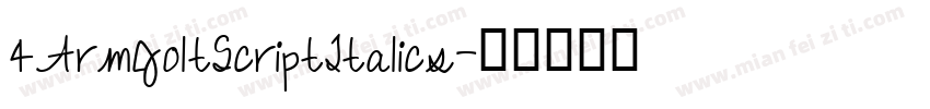 4ArmJoltScriptItalics字体转换