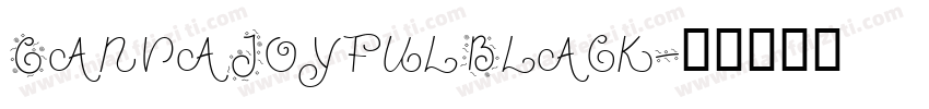 CanvaJoyfulBlack字体转换