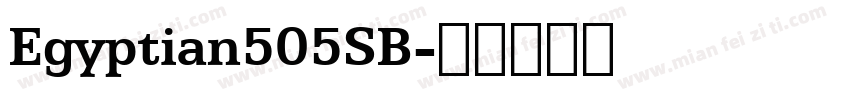 Egyptian505SB字体转换