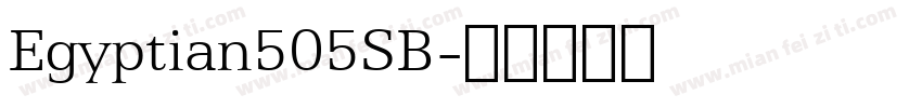 Egyptian505SB字体转换