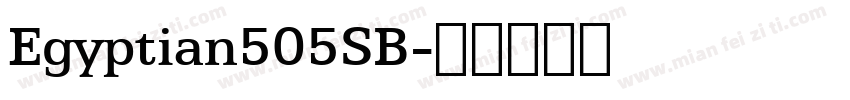 Egyptian505SB字体转换