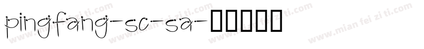 pingfang-sc-sa字体转换