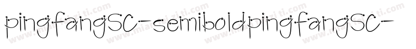 pingfangSC-semiboldpingfangSC-semib字体转换