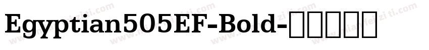 Egyptian505EF-Bold字体转换