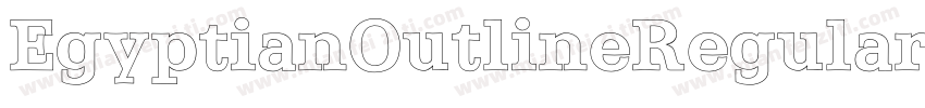 EgyptianOutlineRegular-axy8o字体转换