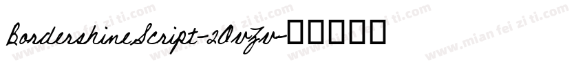 BordershineScript-2OvZv字体转换
