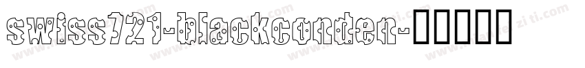 swiss721-blackconden字体转换