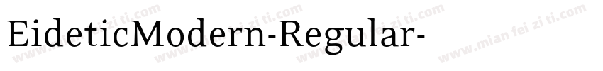EideticModern-Regular字体转换