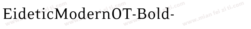 EideticModernOT-Bold字体转换