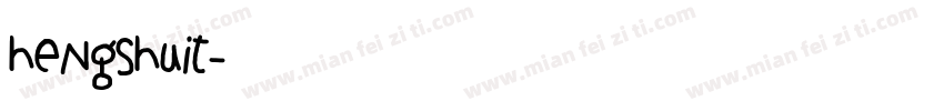 hengshuit字体转换