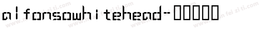 alfonsowhitehead字体转换