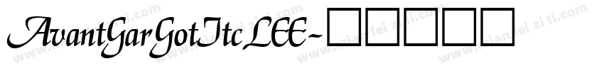 AvantGarGotItcLEE字体转换