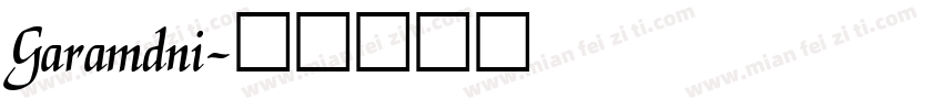 Garamdni字体转换