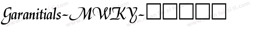 Garanitials-MWKY字体转换
