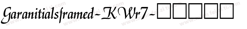Garanitialsframed-KWr7字体转换