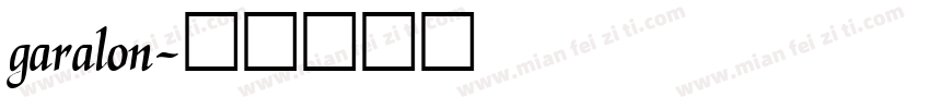 garalon字体转换