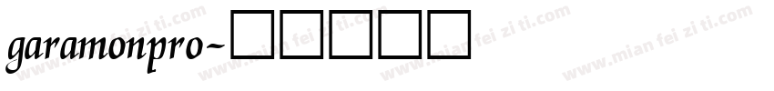 garamonpro字体转换