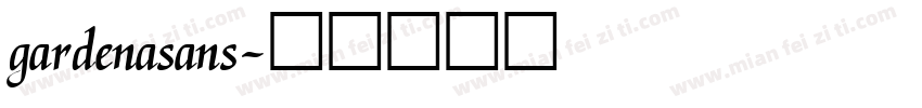 gardenasans字体转换