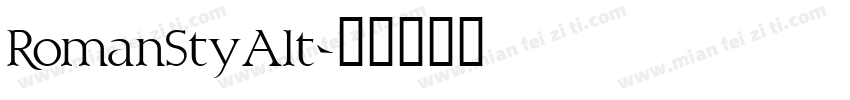 RomanStyAlt字体转换