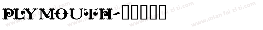 Plymouth字体转换