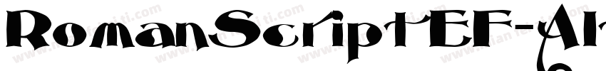 RomanScriptEF-Alternate字体转换