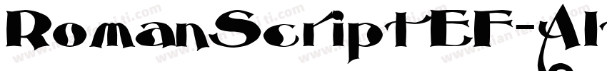 RomanScriptEF-Alternate字体转换
