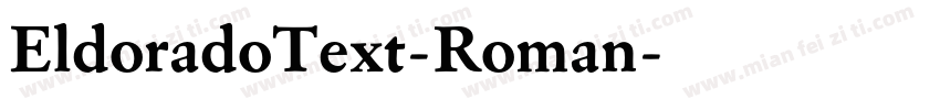 EldoradoText-Roman字体转换
