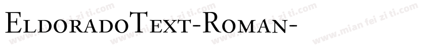 EldoradoText-Roman字体转换