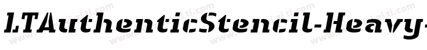 LTAuthenticStencil-Heavy字体转换