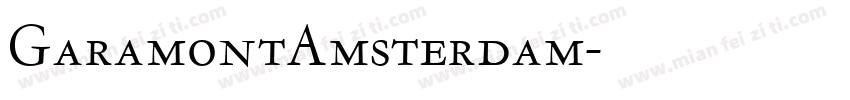 GaramontAmsterdam字体转换