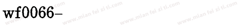 wf0066字体转换