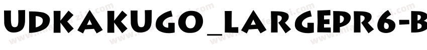 UDKakugo_LargePr6-B字体转换