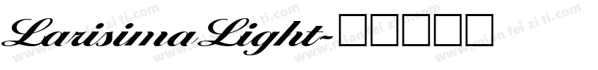 LarisimaLight字体转换