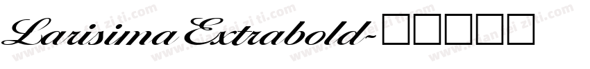 LarisimaExtrabold字体转换