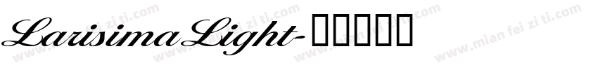 LarisimaLight字体转换