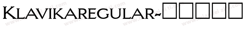 Klavikaregular字体转换