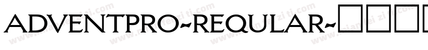 adventpro-reqular字体转换